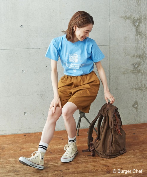 PAR ICI(パーリッシィ)の「コットンリネンカルゼ ショートパンツ(セットアップ対応)(その他パンツ・レディース・ブラウン/ネイビー・FREE)」の11枚目の写真