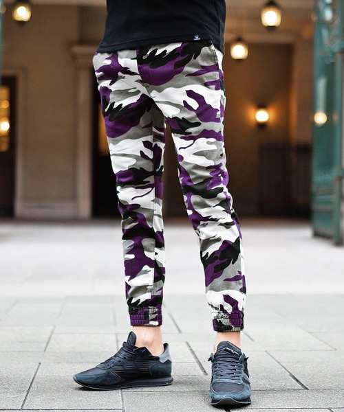 JOKER（ジョーカー）の「総柄スウェットジョガーパンツ メンズ イージーフィットパンツ（スウェットパンツ・メンズ・パープル/イエロー/グレー/ホワイト/ブラック/ネイビー・L/M/XL）」の13枚目の写真