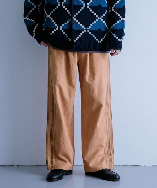 ITEMS URBANRESEARCH(アイテムズ アーバンリサーチ)の「『セットアップ対応』リネン混 刺繍ワイドパンツ(その他パンツ・メンズ・ピンク/カーキ/ブラック・LARGE/MEDIUM)」の20枚目の写真