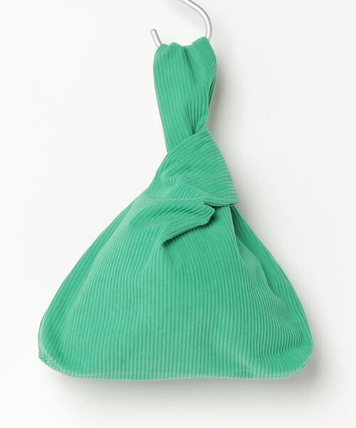 HIKA（ヒカ）の「【HIKA】コーデュロイミニマム巾着BAG（ハンドバッグ・レディース・ブラック/パープル/ベージュ/グレー/ブルー/ダークグリーン/グリーン/オリーブ/キャメル/オレンジ/ホワイト/ピンク/ライトグリーン/ライトピンク/レッド・FREE）」の8枚目の写真