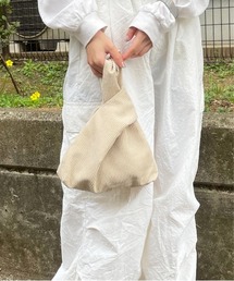 HIKA（ヒカ）の「【HIKA】コーデュロイミニマム巾着BAG（ハンドバッグ）」
