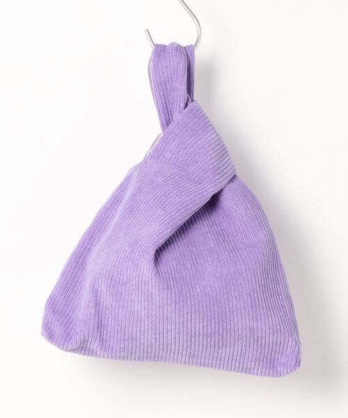 HIKA（ヒカ）の「【HIKA】コーデュロイミニマム巾着BAG（ハンドバッグ・レディース・ブラック/パープル/ベージュ/グレー/ブルー/ダークグリーン/グリーン/オリーブ/キャメル/オレンジ/ホワイト/ピンク/ライトグリーン/ライトピンク/レッド・FREE）」の22枚目の写真
