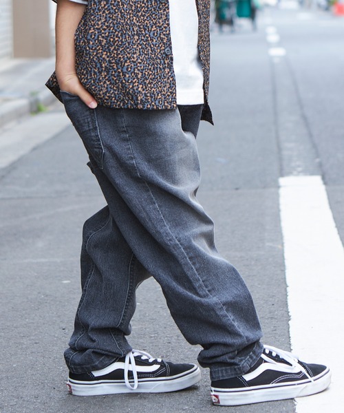 PAIRMANON STREET(ペアマノンストリート)の「【PAIRMANON STREET】【CITY DENIM】上質デニムストレッチテーパードパンツ(デニムパンツ・キッズ・ブルー/ブラック/インディゴブルー・90/100/110/120/130/140/150)」の4枚目の写真