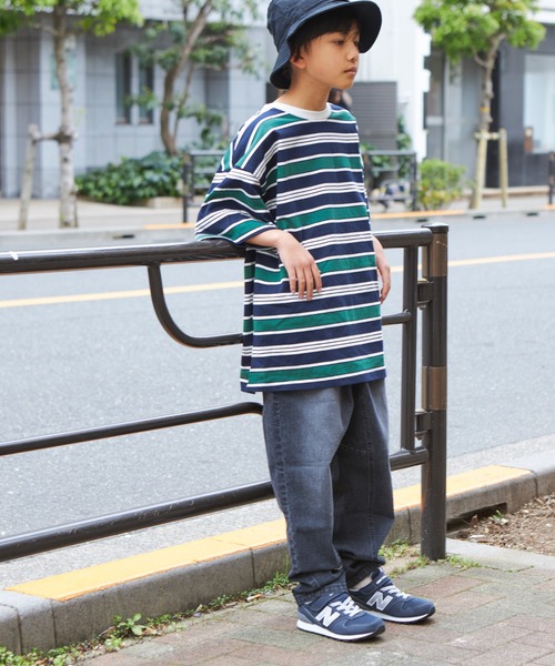 PAIRMANON STREET(ペアマノンストリート)の「【PAIRMANON STREET】【CITY DENIM】上質デニムストレッチテーパードパンツ(デニムパンツ・キッズ・ブルー/ブラック/インディゴブルー・90/100/110/120/130/140/150)」の6枚目の写真