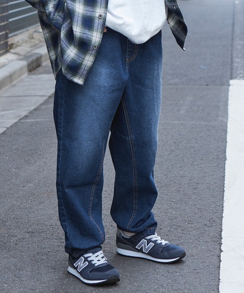 PAIRMANON STREET(ペアマノンストリート)の「【PAIRMANON STREET】【CITY DENIM】上質デニムストレッチテーパードパンツ(デニムパンツ・キッズ・ブルー/ブラック/インディゴブルー・90/100/110/120/130/140/150)」の8枚目の写真