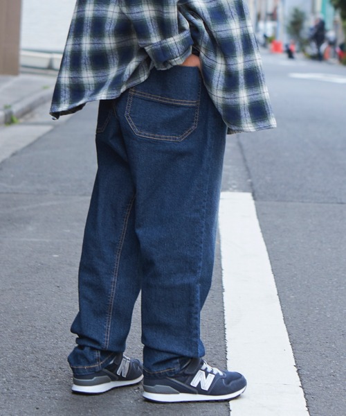 PAIRMANON STREET(ペアマノンストリート)の「【PAIRMANON STREET】【CITY DENIM】上質デニムストレッチテーパードパンツ(デニムパンツ・キッズ・ブルー/ブラック/インディゴブルー・90/100/110/120/130/140/150)」の9枚目の写真