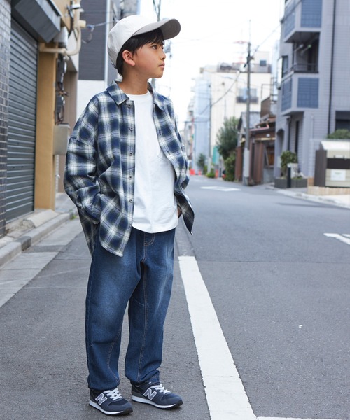 PAIRMANON STREET(ペアマノンストリート)の「【PAIRMANON STREET】【CITY DENIM】上質デニムストレッチテーパードパンツ(デニムパンツ・キッズ・ブルー/ブラック/インディゴブルー・90/100/110/120/130/140/150)」の11枚目の写真
