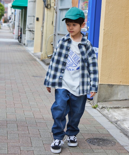 PAIRMANON STREET(ペアマノンストリート)の「【PAIRMANON STREET】【CITY DENIM】上質デニムストレッチテーパードパンツ(デニムパンツ・キッズ・ブルー/ブラック/インディゴブルー・90/100/110/120/130/140/150)」の13枚目の写真