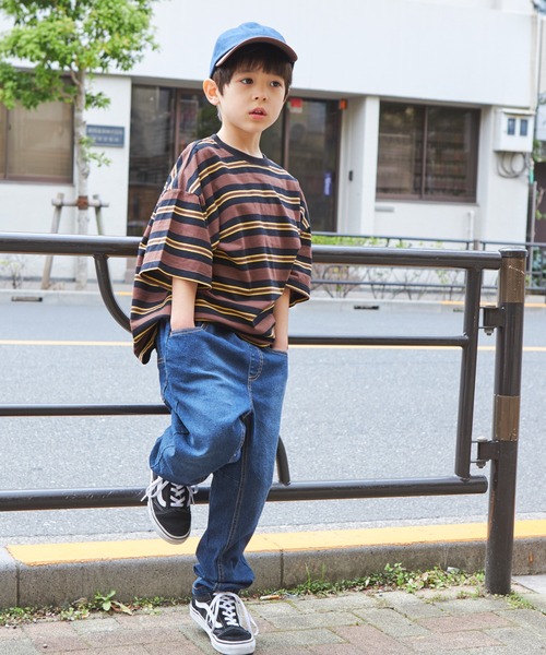 PAIRMANON STREET(ペアマノンストリート)の「【PAIRMANON STREET】【CITY DENIM】上質デニムストレッチテーパードパンツ(デニムパンツ・キッズ・ブルー/ブラック/インディゴブルー・90/100/110/120/130/140/150)」の14枚目の写真