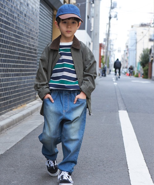 PAIRMANON STREET(ペアマノンストリート)の「【PAIRMANON STREET】【CITY DENIM】上質デニムストレッチテーパードパンツ(デニムパンツ・キッズ・ブルー/ブラック/インディゴブルー・90/100/110/120/130/140/150)」の17枚目の写真