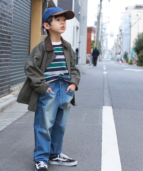 PAIRMANON STREET(ペアマノンストリート)の「【PAIRMANON STREET】【CITY DENIM】上質デニムストレッチテーパードパンツ(デニムパンツ・キッズ・ブルー/ブラック/インディゴブルー・90/100/110/120/130/140/150)」の18枚目の写真