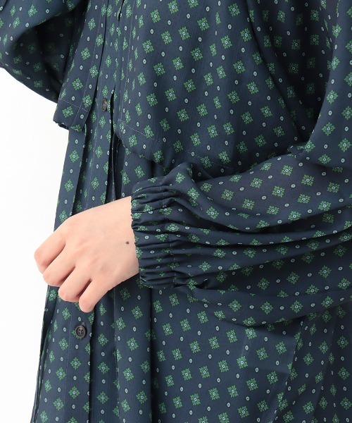 チチカカ（チチカカ）の「モチーフドットプリントチュニックブラウス（シャツ/ブラウス・レディース・ブラウン/ネイビー/ベージュ・FREE）」の19枚目の写真