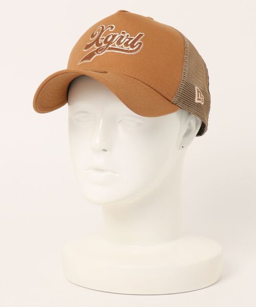 X-girl（エックスガール）の「【X-girl /エックスガール】 × NEW ERA TRACKER CAP（キャップ・レディース・ブラック/ベージュ/パープル・FREE）」の2枚目の写真