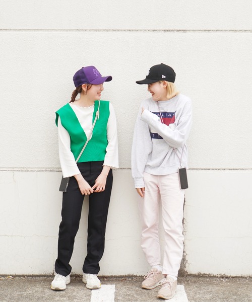 X-girl（エックスガール）の「【X-girl /エックスガール】 × NEW ERA TRACKER CAP（キャップ・レディース・ブラック/ベージュ/パープル・FREE）」の6枚目の写真
