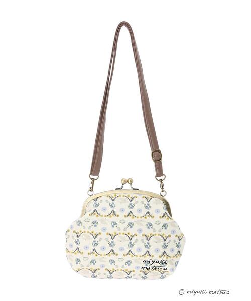 Samansa Mos2（サマンサ モスモス）の「【miyuki matsuoXSamansaMos2】ガマ口バッグ（ハンドバッグ・レディース・ベージュ/キナリ・ﾌﾘ-）」の18枚目の写真