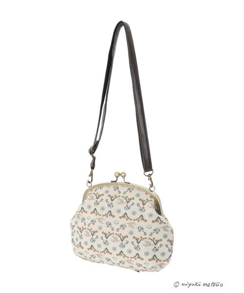 Samansa Mos2（サマンサ モスモス）の「【miyuki matsuoXSamansaMos2】ガマ口バッグ（ハンドバッグ・レディース・ベージュ/キナリ・ﾌﾘ-）」の20枚目の写真