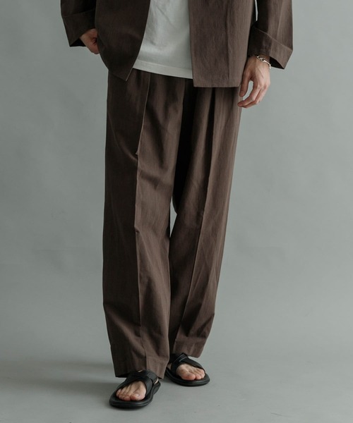 URBAN RESEARCH（アーバンリサーチ）の「『セットアップ対応』『Sサイズあり』LINENイージートラウザー（その他パンツ・メンズ・チャコールグレー/ブラウン/ベージュ系その他・SMALL/MEDIUM/LARGE）」の20枚目の写真