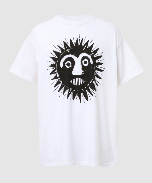 SASQUATCHfabrix.(サスクワァッチファブリックス)の「“SUN” T-SHIRT(Tシャツ/カットソー・メンズ・オリーブ/ホワイト・M/L/XL)」の2枚目の写真