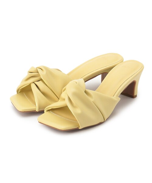 index（インデックス）の「◆ツイストデザインミュール（サンダル・レディース・ブラック/イエロー・01/02/03）」の17枚目の写真