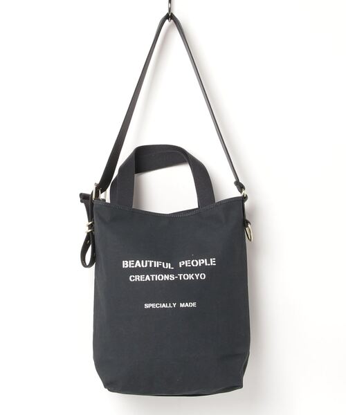 beautiful people(ビューティフルピープル)の「beautiful people army tent cloth tote bag M 7315611943(トートバッグ・レディース・オリーブ/ホワイト/ブラック・FREE)」の15枚目の写真