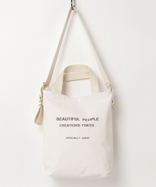 beautiful people(ビューティフルピープル)の「beautiful people army tent cloth tote bag M 7315611943(トートバッグ・レディース・オリーブ/ホワイト/ブラック・FREE)」の17枚目の写真