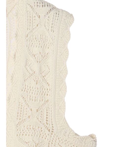 AMERICAN HOLIC（アメリカンホリック）の「透かし編みニットベスト（ベスト・レディース・アイボリー・L/M）」の17枚目の写真