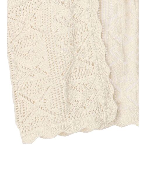 AMERICAN HOLIC（アメリカンホリック）の「透かし編みニットベスト（ベスト・レディース・アイボリー・L/M）」の19枚目の写真