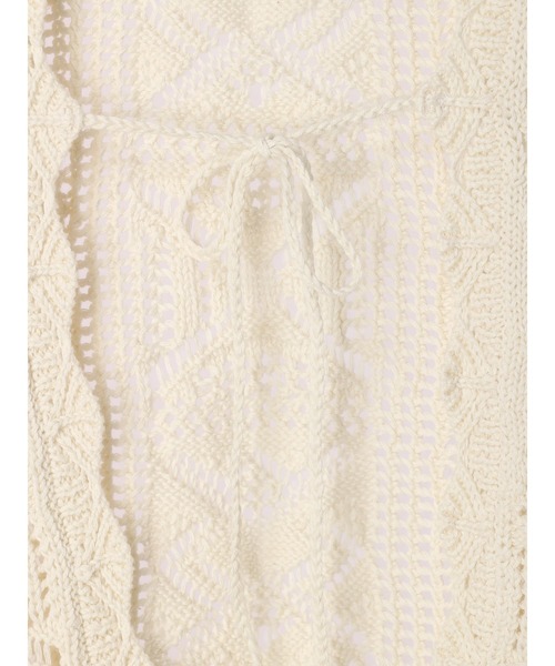 AMERICAN HOLIC（アメリカンホリック）の「透かし編みニットベスト（ベスト・レディース・アイボリー・L/M）」の14枚目の写真