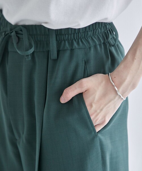 PUBLIC TOKYO（パブリックトウキョウ）の「イージーウールタックスラックス（スラックス・メンズ・グリーン/ダークグレー/ブルー/ブラウン・1/2/3）」の20枚目の写真