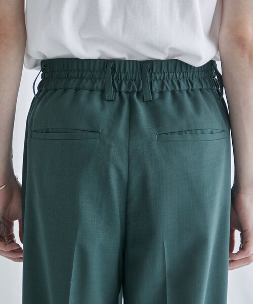 sadsadkidieeパブリックトウキョウイージーウールタックスラックス 2 TUCK EASY STRIPE SLACKS /ツータックイージーストライプ