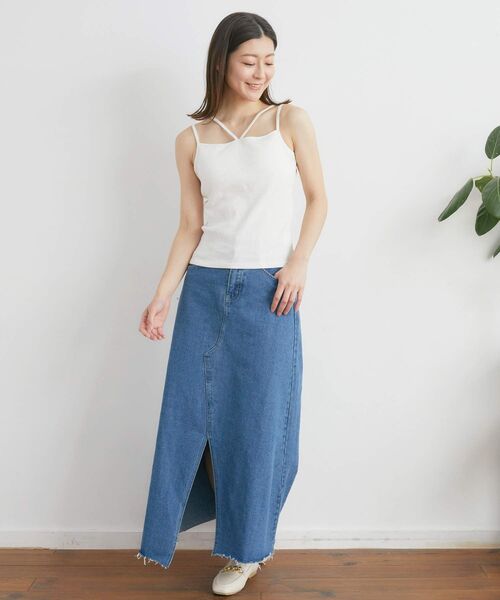 RETRO GIRL（レトロガール）の「デザインテレコキャミ（キャミソール・レディース・ブラック/イエロー/ホワイト/ライトブラウン/ブラック系その他3・FREE）」の20枚目の写真