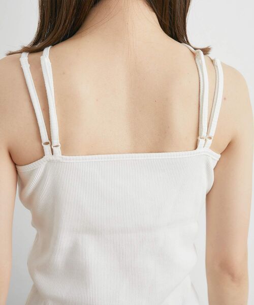 RETRO GIRL（レトロガール）の「デザインテレコキャミ（キャミソール・レディース・ブラック/イエロー/ホワイト/ライトブラウン/ブラック系その他3・FREE）」の11枚目の写真