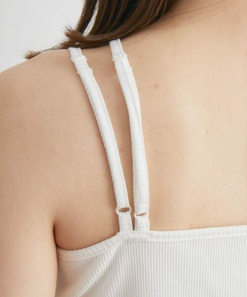 RETRO GIRL（レトロガール）の「デザインテレコキャミ（キャミソール・レディース・ブラック/イエロー/ホワイト/ライトブラウン/ブラック系その他3・FREE）」の10枚目の写真