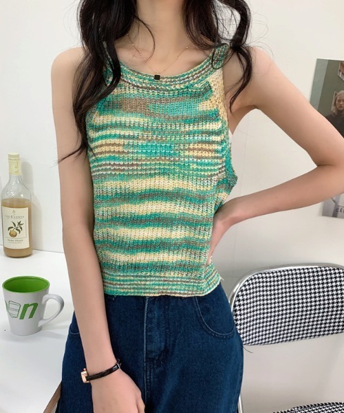 トップス Mix Knit Tanktop TODAYFUL（トゥデイフル）の「TODAYFUL(トゥデイフル) 