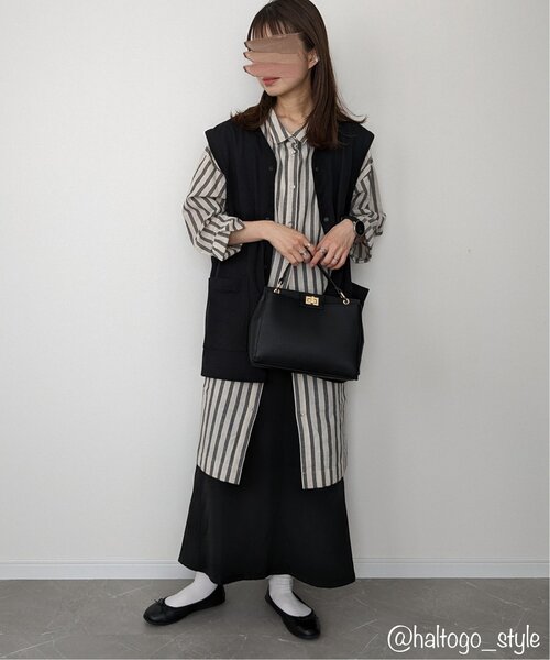 LBC（エルビーシー）の「リネン混3WAYワンピース（シャツワンピース・レディース・ベージュ/ブラック/ブルー・M/L）」の19枚目の写真