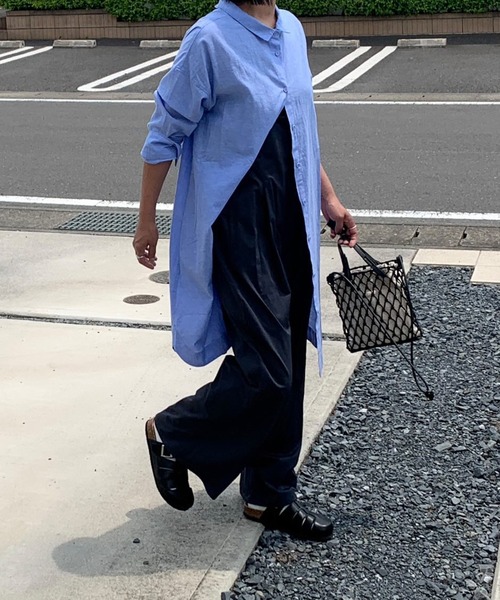 LBC（エルビーシー）の「リネン混3WAYワンピース（シャツワンピース・レディース・ベージュ/ブラック/ブルー・M/L）」の3枚目の写真