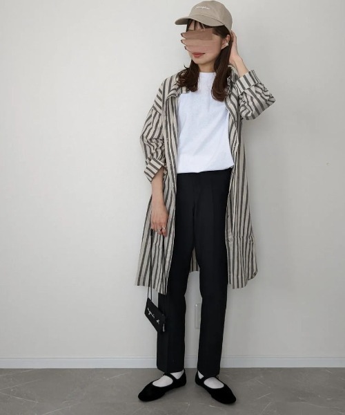 LBC（エルビーシー）の「リネン混3WAYワンピース（シャツワンピース・レディース・ベージュ/ブラック/ブルー・M/L）」の8枚目の写真