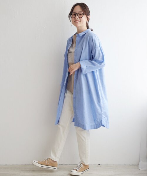 LBC（エルビーシー）の「リネン混3WAYワンピース（シャツワンピース・レディース・ベージュ/ブラック/ブルー・M/L）」の16枚目の写真