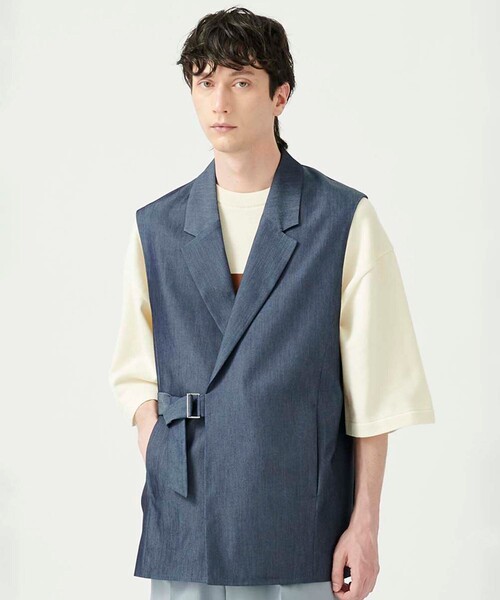 UNITED TOKYO（ユナイテッドトウキョウ）の「ベルテッドジレ（その他アウター・メンズ・インディゴブルー/グレー・2/1）」の18枚目の写真