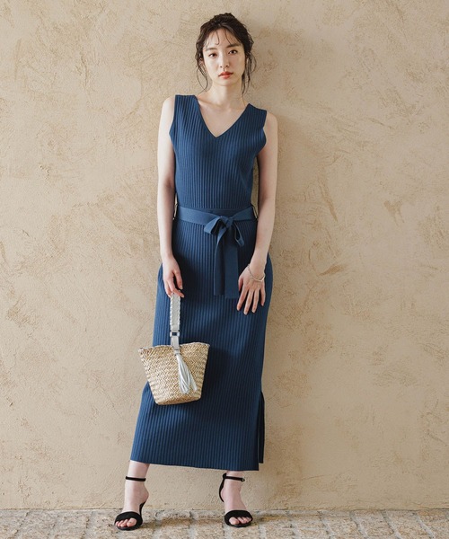 Andemiu(アンデミュウ)の「10th Iラインワンピース906636(ワンピース・レディース・ピンク/ブラック/ブルー・FREE)」の9枚目の写真