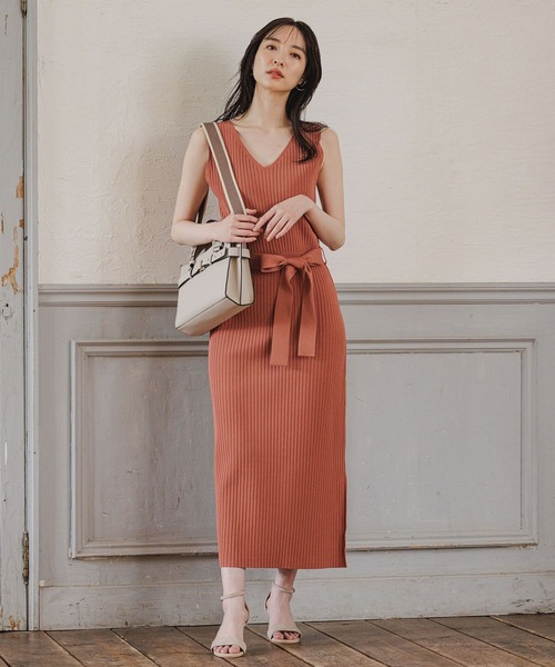 Andemiu(アンデミュウ)の「10th Iラインワンピース906636(ワンピース・レディース・ピンク/ブラック/ブルー・FREE)」の4枚目の写真