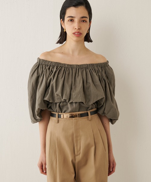 whimgazette オフショルトップス ウィムガゼット Whim Gazette オフショルニットプルオーバー