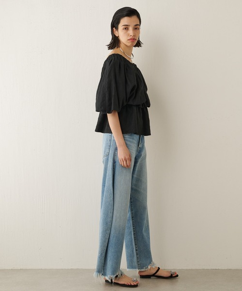 Whim Gazette（ウィムガゼット）の「リネンオフショルブラウス（シャツ