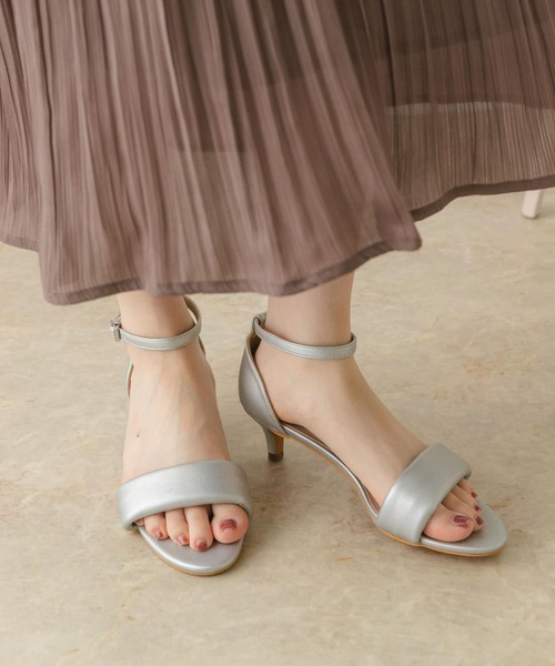 5センチアンクルストラップクッションサンダル