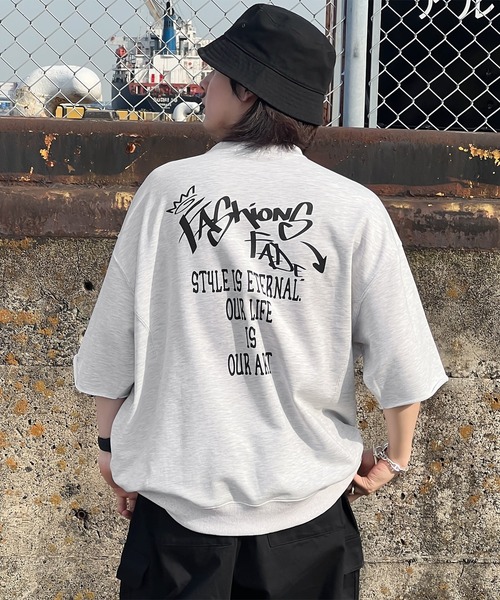 kutir（クティール）の「グラフィック半袖スウェット（スウェット・メンズ・ネイビー/ホワイト系その他/ブラック・LARGE/MEDIUM）」の3枚目の写真