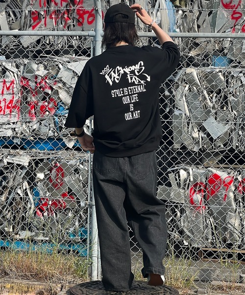 kutir（クティール）の「グラフィック半袖スウェット（スウェット・メンズ・ネイビー/ホワイト系その他/ブラック・LARGE/MEDIUM）」の9枚目の写真