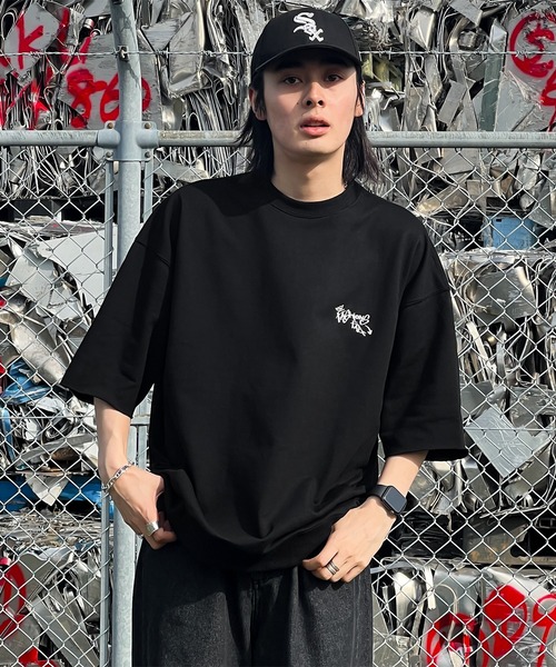 kutir（クティール）の「グラフィック半袖スウェット（スウェット・メンズ・ネイビー/ホワイト系その他/ブラック・LARGE/MEDIUM）」の16枚目の写真