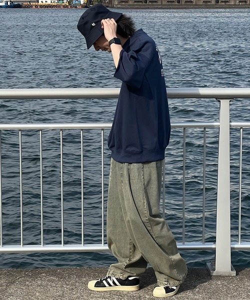 kutir（クティール）の「グラフィック半袖スウェット（スウェット・メンズ・ネイビー/ホワイト系その他/ブラック・LARGE/MEDIUM）」の19枚目の写真