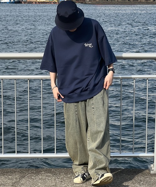 kutir（クティール）の「グラフィック半袖スウェット（スウェット・メンズ・ネイビー/ホワイト系その他/ブラック・LARGE/MEDIUM）」の11枚目の写真