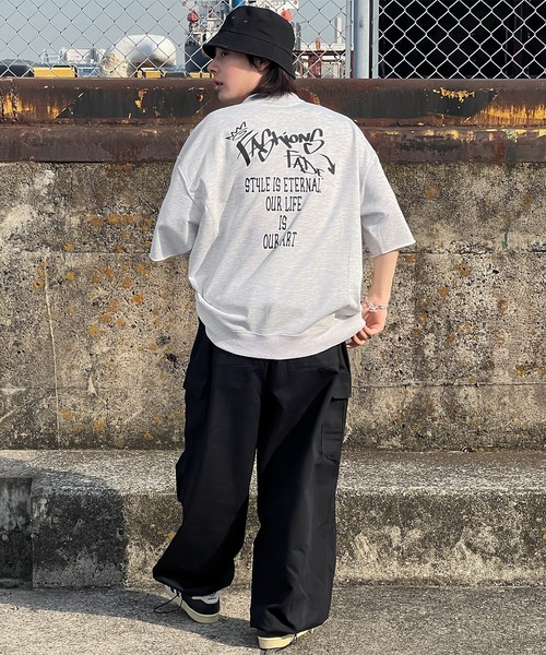 kutir（クティール）の「グラフィック半袖スウェット（スウェット・メンズ・ネイビー/ホワイト系その他/ブラック・LARGE/MEDIUM）」の14枚目の写真